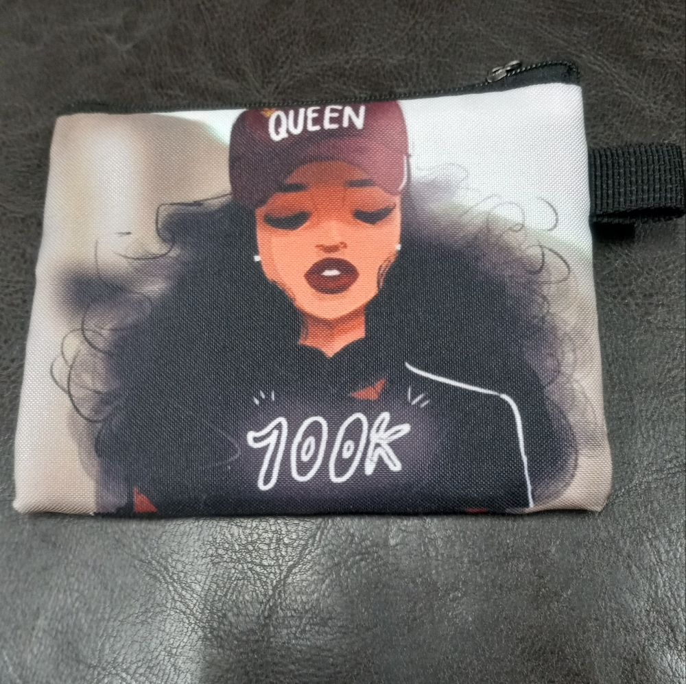 COPY - Accessory  back mini with side key chain holder. Double sided pouch